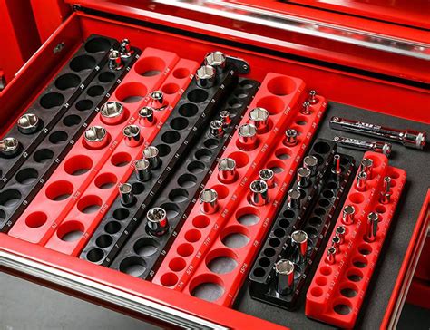 metal ratchet socket storage box|best socket organizer for garage.